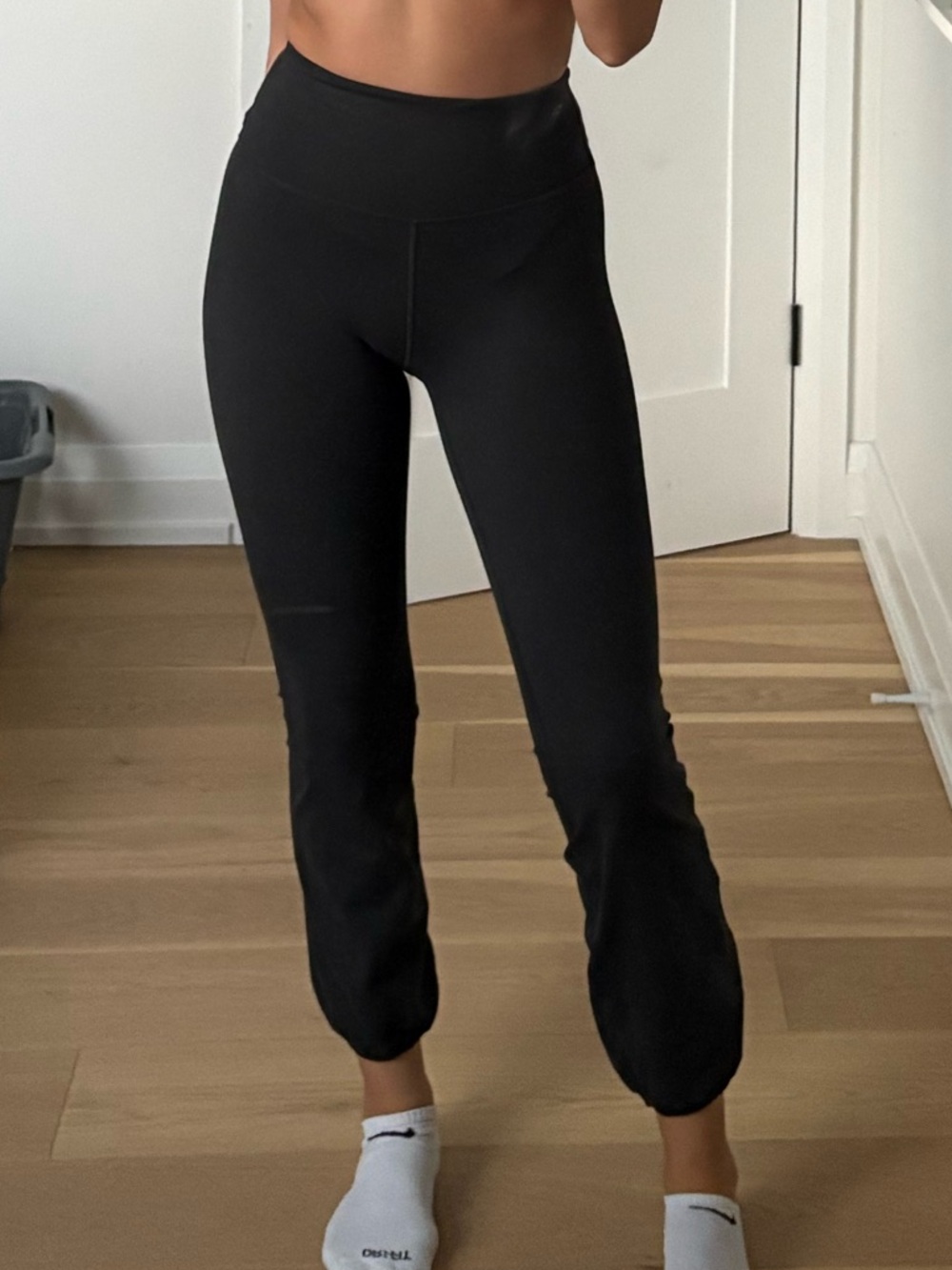 Dark Grey High-Waist Jogger Leggings